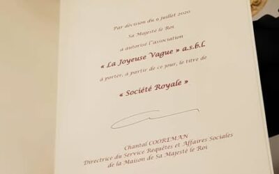 Remise du titre d&rsquo;Association Royale