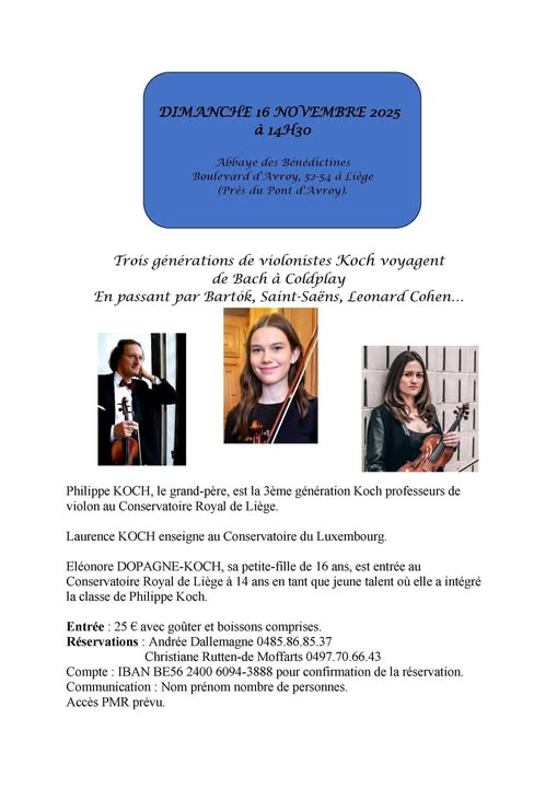 Affiche du concert 2025