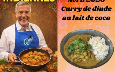 Curry de dinde au lait de coco